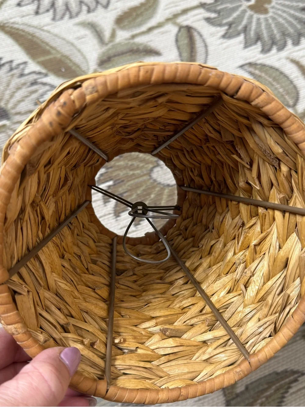 Natural Woven Rattan Lamp Shades - Set of 2